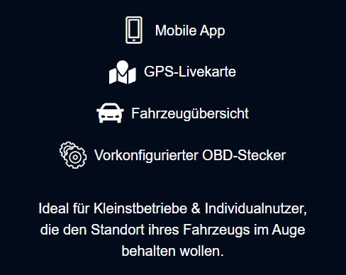 Fuhrparkmanagement GPS Basic in 3 Varianten