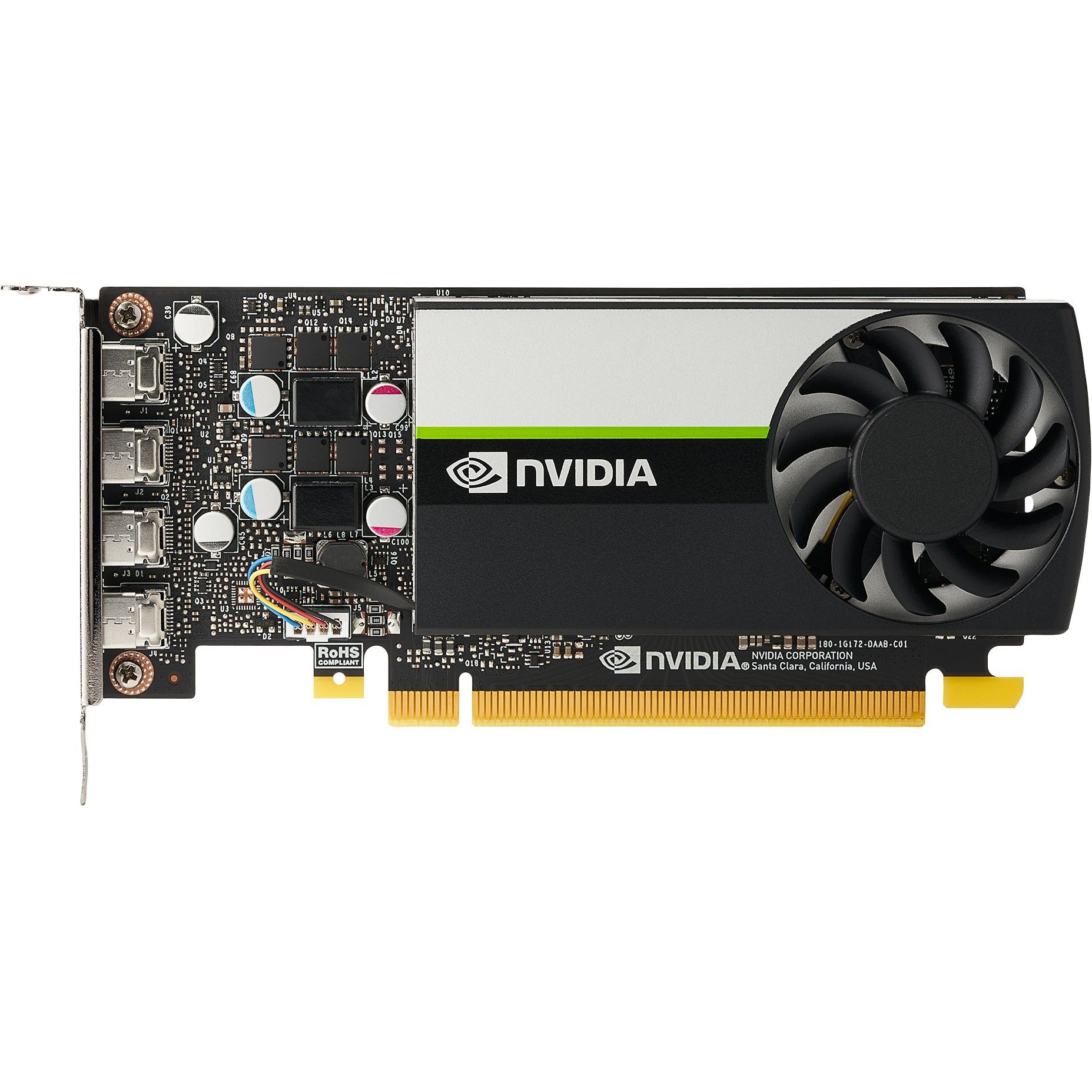 HP NVIDIA T1000 4GB 4mDP GFX w2 mDP to DP Adapter