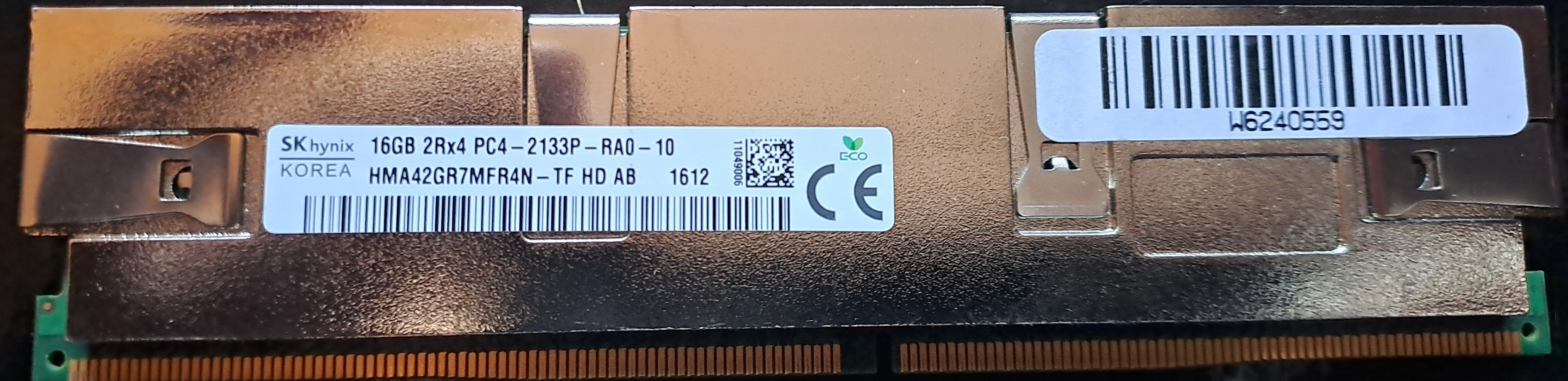 SK Hynix 16GB DDR4 2Rx8 PC4-2133P (Server-RAM)