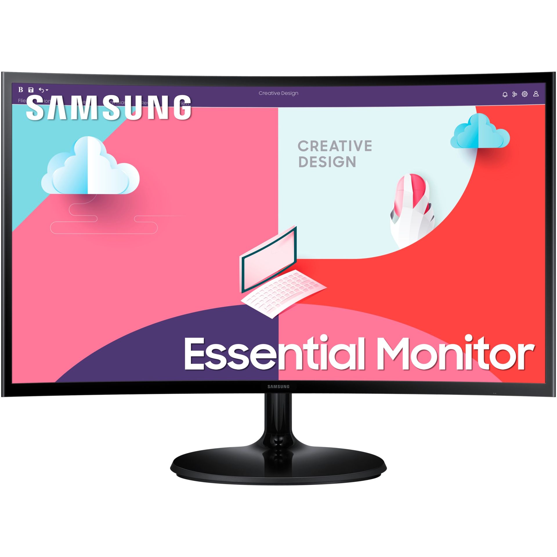 61cm/24'' (1920x1080) Samsung S24C364EAU Essential 16:9 4ms HDMI VGA Full HD Black