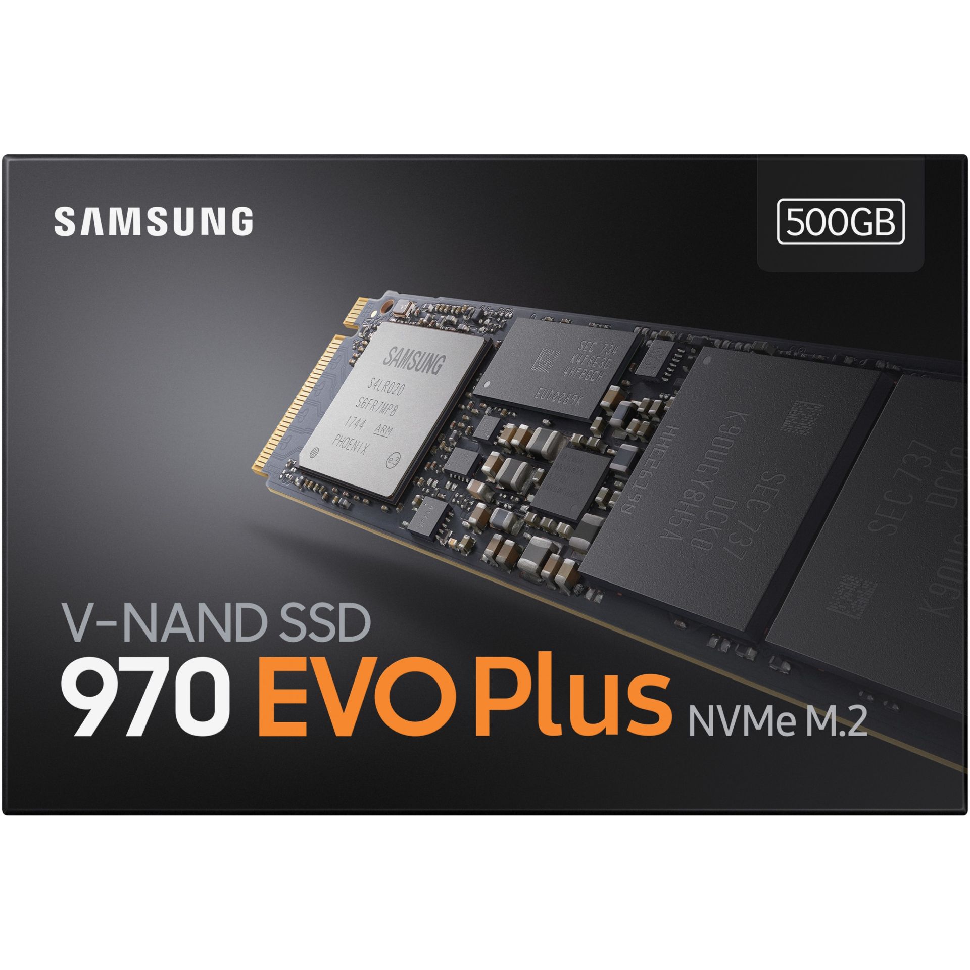 M.2 500GB Samsung 970 EVO plus NVMe PCIe 3.0 x 4 1.3 Phoenix Controller retail