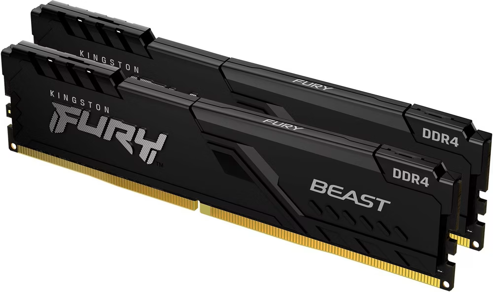 32GB (2x16GB) KINGSTON FURY Beast DDR4-3200 CL16 RAM Gaming Arbeitsspeicher Kit