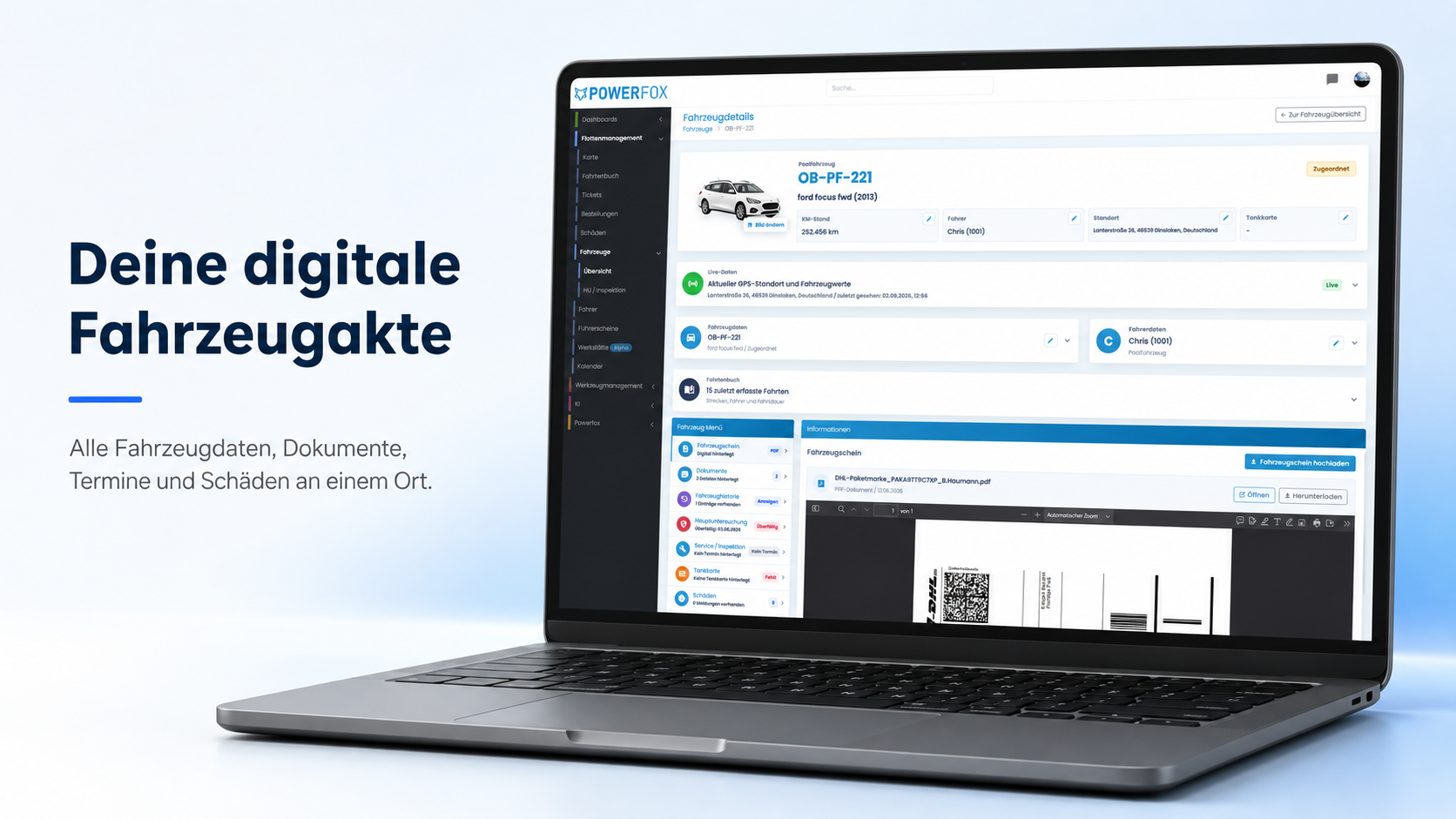 Fuhrparkmanagement GPS Professional in 3 Varianten