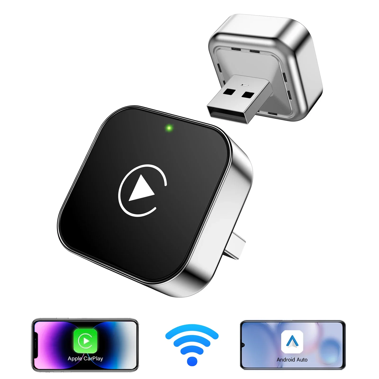 Wireless Carplay Adapter mit Wired Carplay (USB) Android Apple Iphone