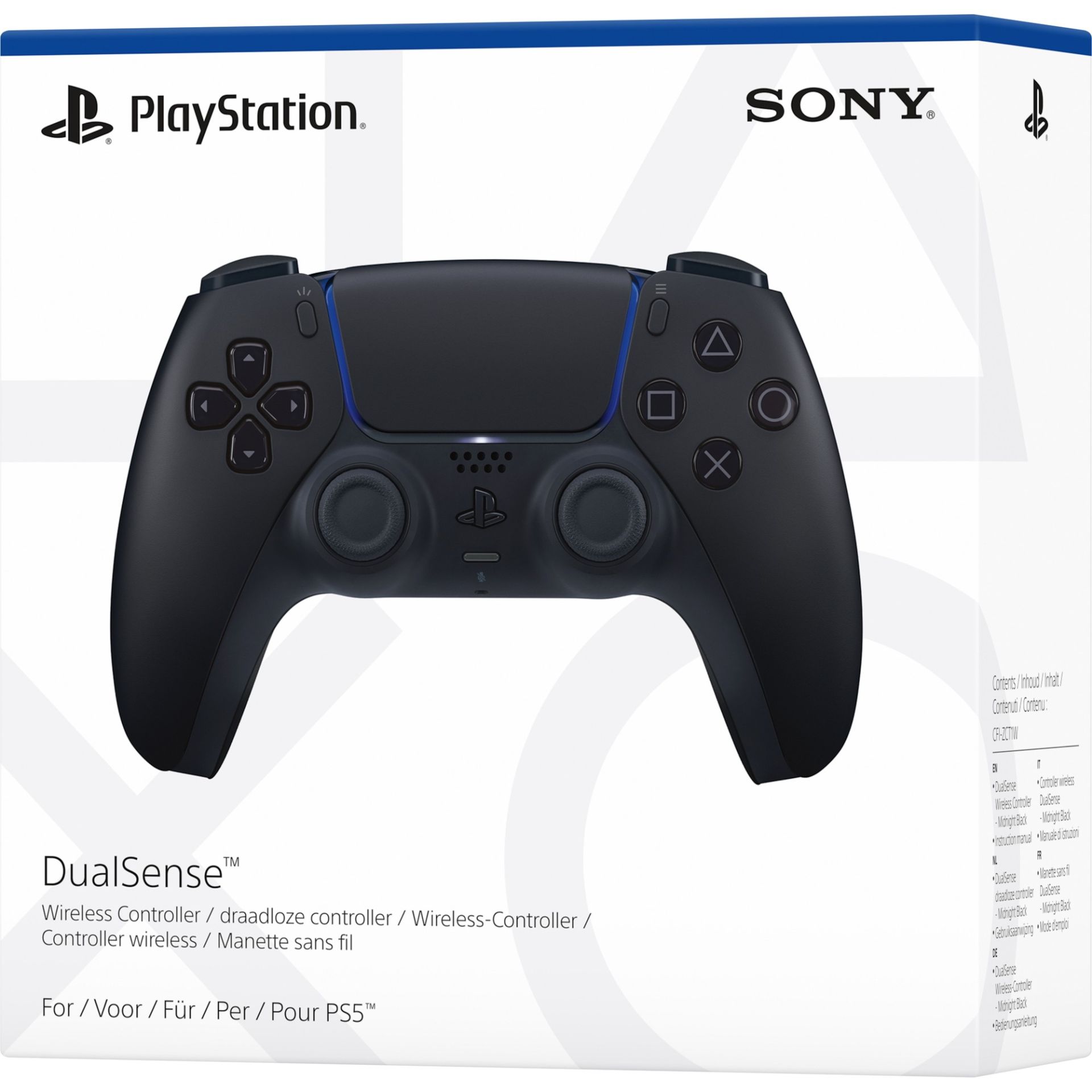 Sony Playstation 5 DualSense Wireless Controller PS5 midnight black