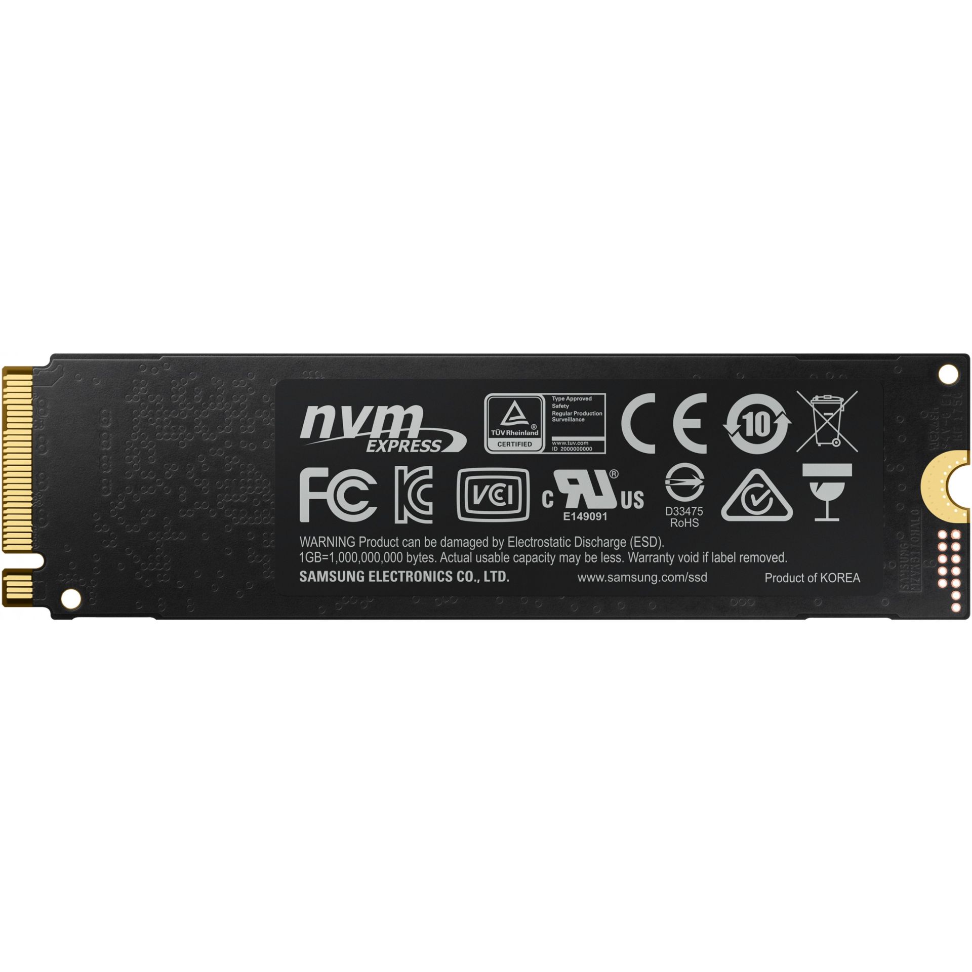 M.2 500GB Samsung 970 EVO plus NVMe PCIe 3.0 x 4 1.3 Phoenix Controller retail