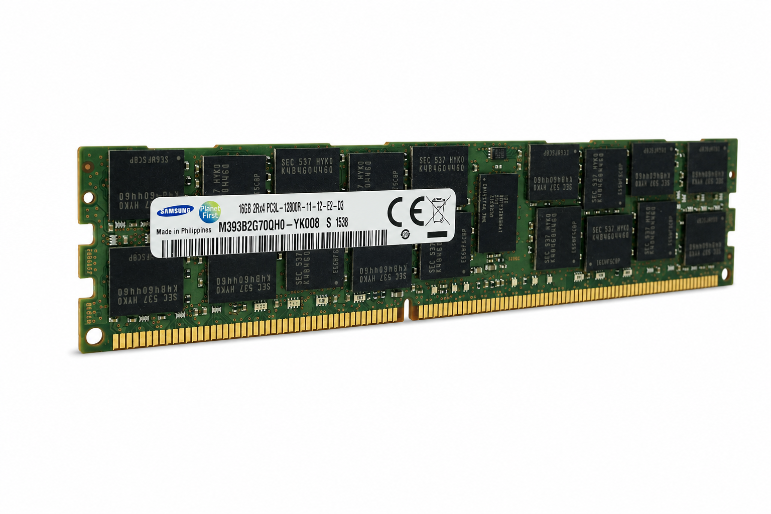 Samsung 16 GB DDR3/DDR3L 1600 MHz PC3L-12800R ECC RDIMM 2Rx4 (Server-RAM) 