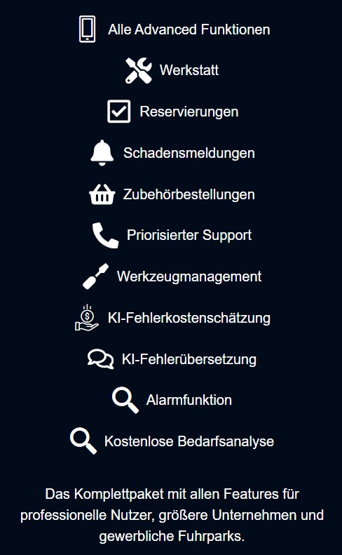Fuhrparkmanagement GPS Professional in 3 Varianten