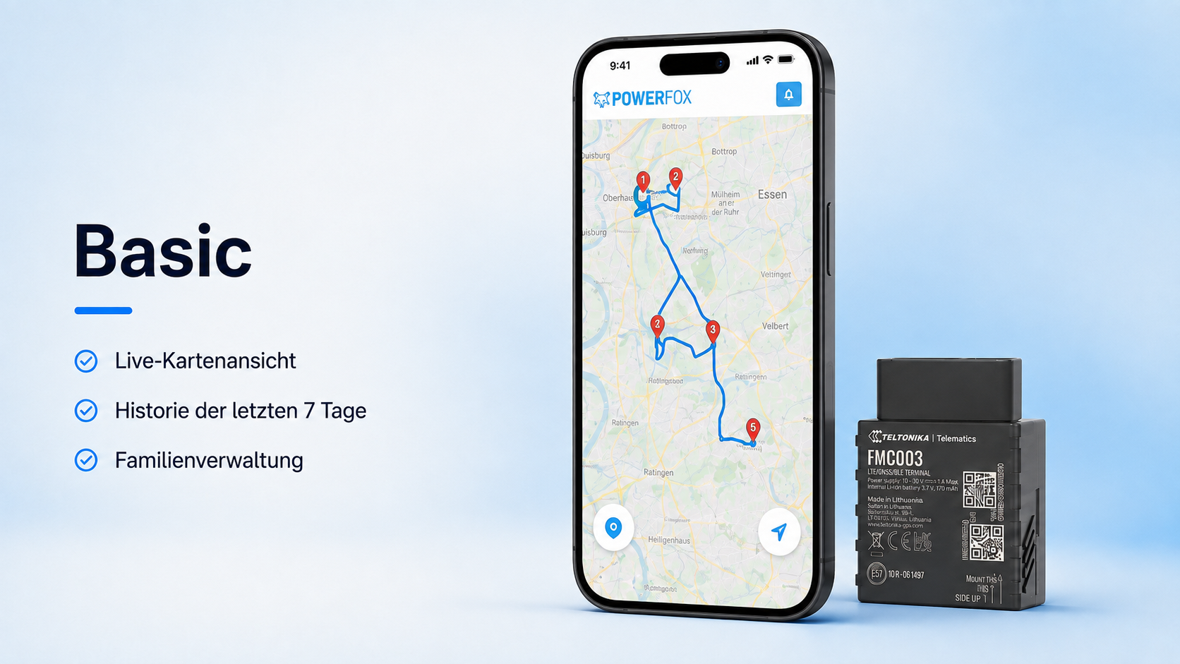Fuhrparkmanagement GPS Basic in 3 Varianten